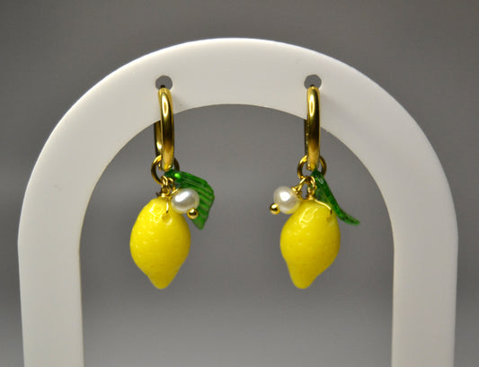 Boucles d'oreilles CITRON
